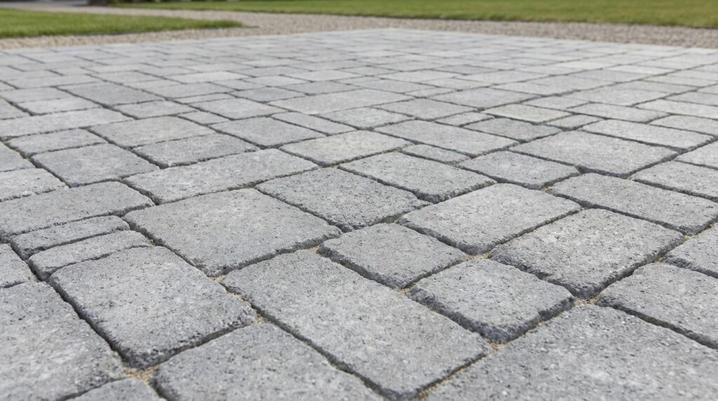 Grå Slotsbrosten m/slået kant 14x14x7