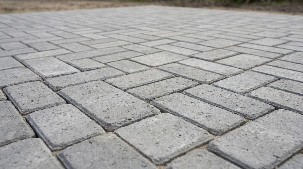 Grå Macro Slotsbrosten m/slået kant 28x14x7