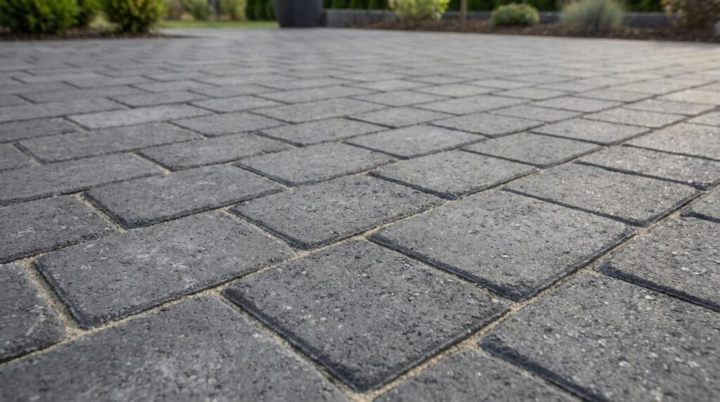 Sort / koksgrå Slotsbrosten m/slået kant 14x21x6